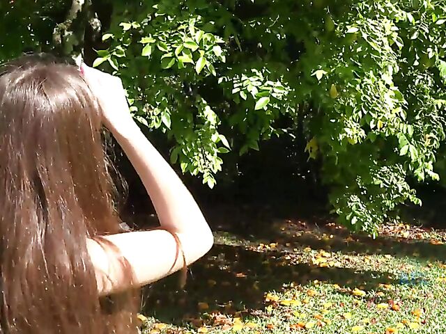 Cute POV girl Winter Jade traveling and fucking her man