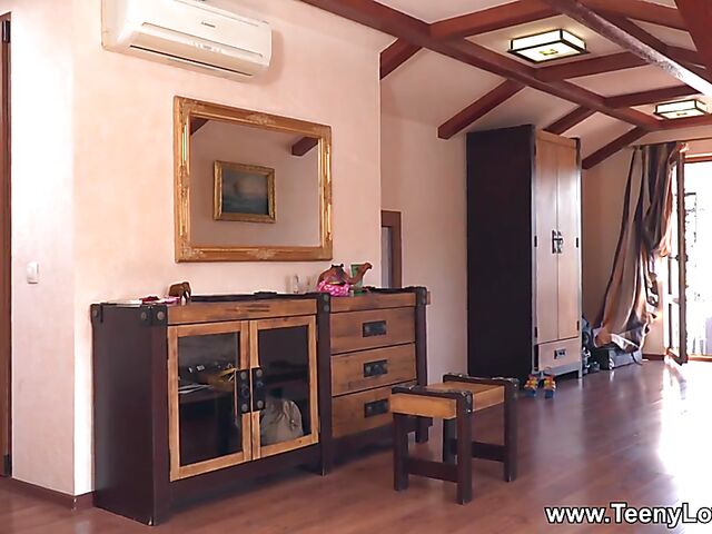 Tall skinny teen Ariel is ready for the cock