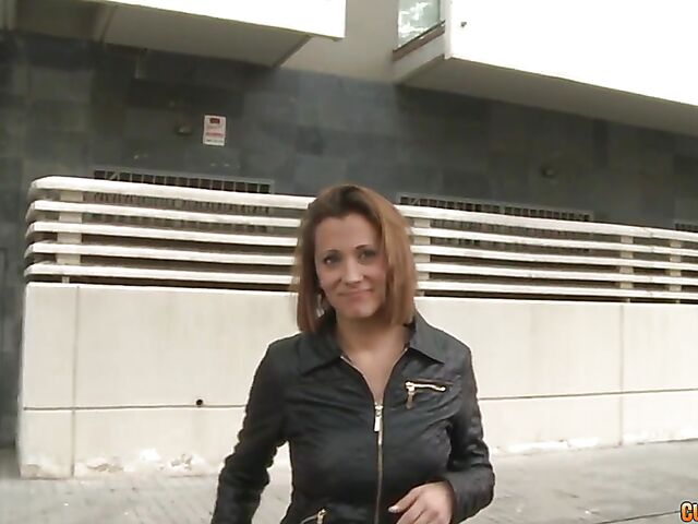 Van fuck in the streets with busty Spanish MILF Mar Duran