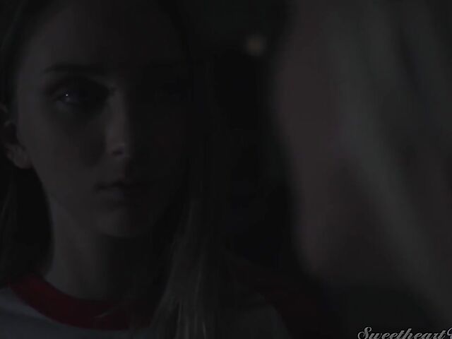 Macy Meadows and milf Serene Siren lesbian pussy licking in the night