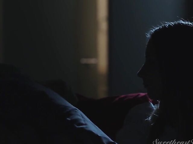 Macy Meadows and milf Serene Siren lesbian pussy licking in the night