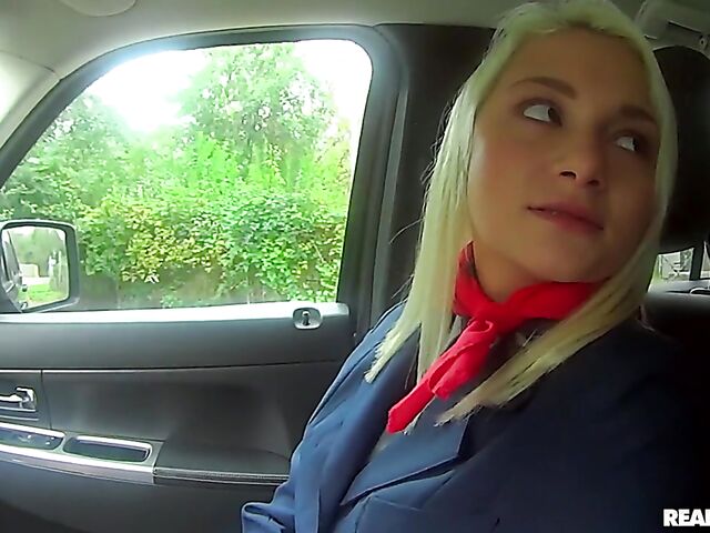 Pick up and POV car sex with russian blonde Alive Bell