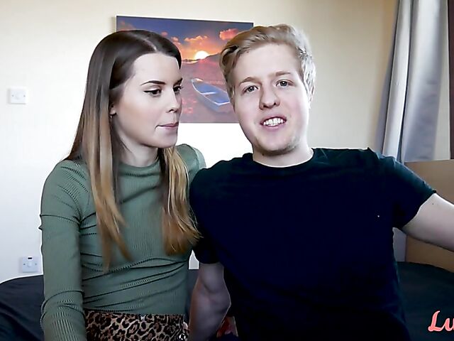 Nico and his tiny petite girlfriend Jamie are a shameless couple who love to have sex on video