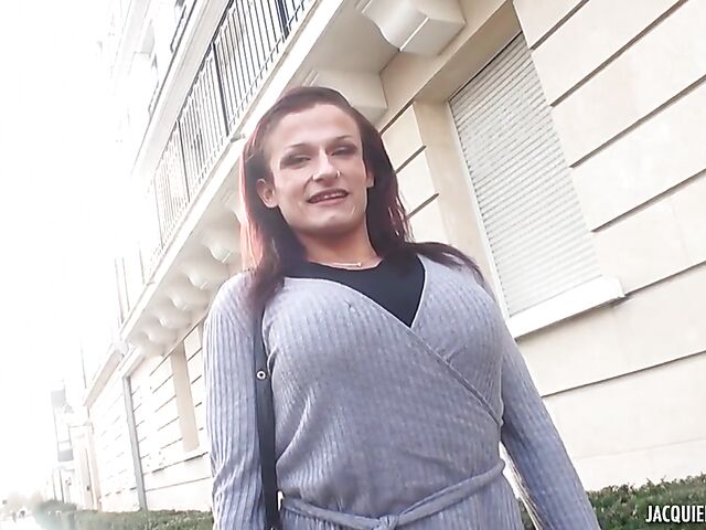 Double vaginal in black stockings with French fitness teacher Victoria