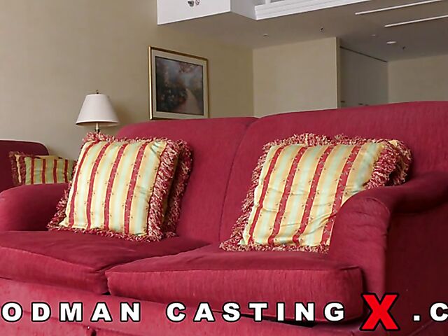 Alana Moon - Pretty blonde casting anal with Woodman