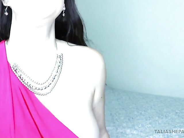 Big tits masturbation addict in stilettos Talia Shepard enjoys her toys