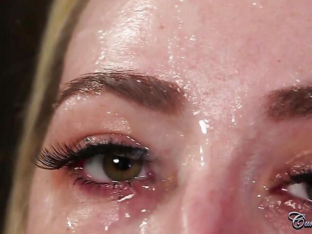 Small dick blowjob and messy facial with Candy Banks