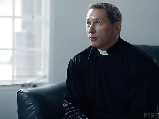 Nerdy anal enthusiast Gia Derza gets banged by the priest