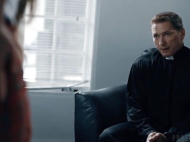 Nerdy anal enthusiast Gia Derza gets banged by the priest