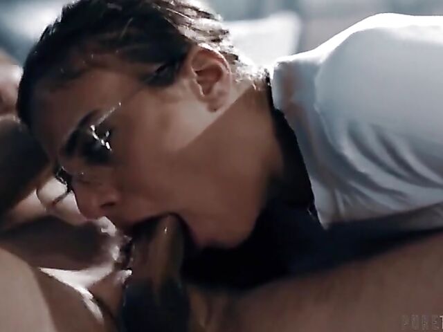 Nerdy anal enthusiast Gia Derza gets banged by the priest