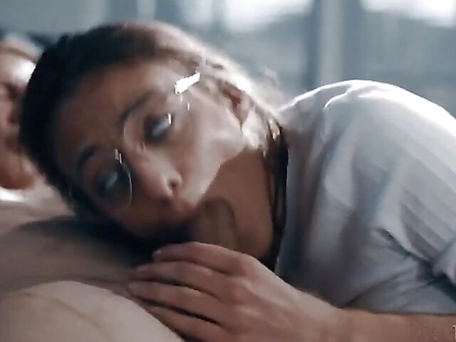 Nerdy anal enthusiast Gia Derza gets banged by the priest