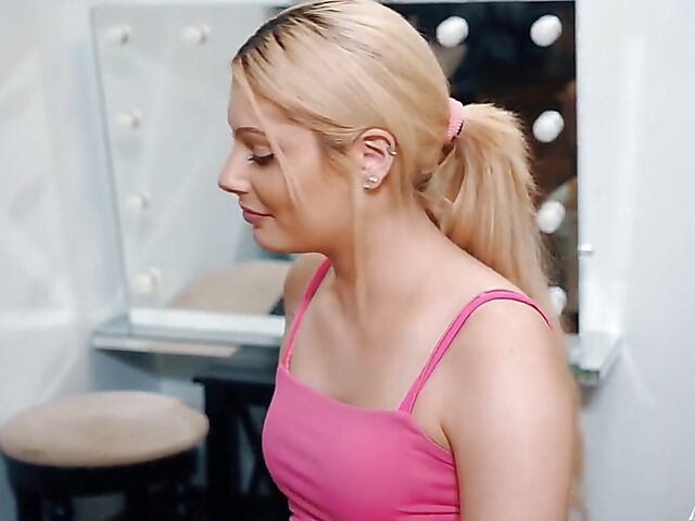 Shy Nella Jones having her first lesbian sex with Trinity St Clair