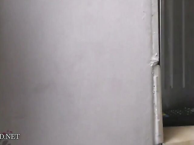 Busty solo in the kitchen with curvaceous Kym Graham