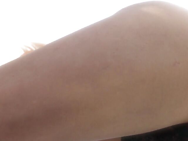 Flirtatious blonde babe Mazzy Grace takes off her lovely panties