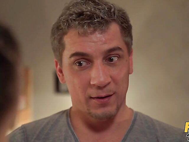 Twin sisters threesome in the fake hostel featuring Lady Zee and Sandra Zee