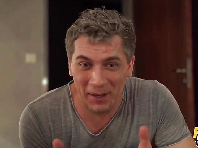 Twin sisters threesome in the fake hostel featuring Lady Zee and Sandra Zee