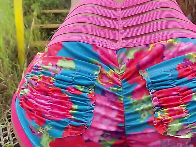 Public ass shaking and outdoor fuck POV with tight Kelsi Monroe