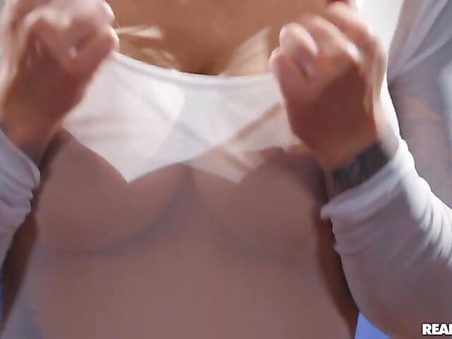 Big oiled tits and smooth pussy on fuckable Karma Rx