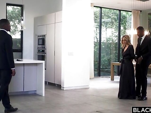 Kinky BBC threesome with cute Alina Lopez and two brutal black guys