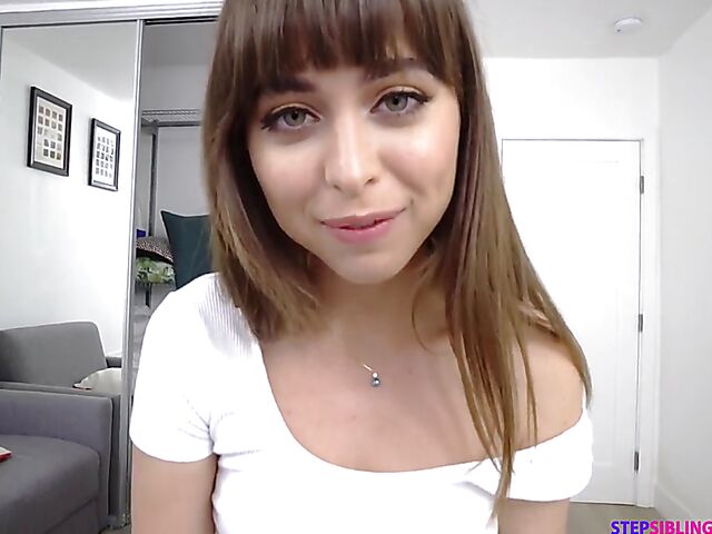 Cute stepsister POV roleplay with Riley Reid