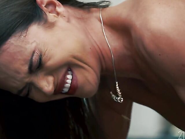 Sexy office anal with tight brunette Alyssa Reece