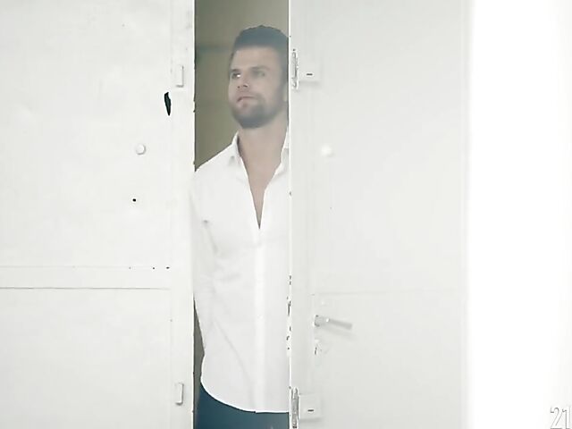 Sexy office anal with tight brunette Alyssa Reece