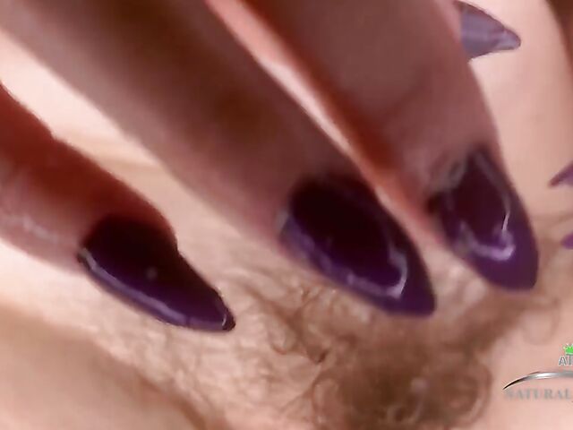 Hairy big tits shower with purple-haired Nyx Night