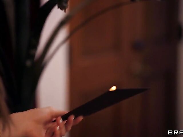 Gorgeous brunette with fake boobs Azul Hermosa gets royally banged at a mysterious party