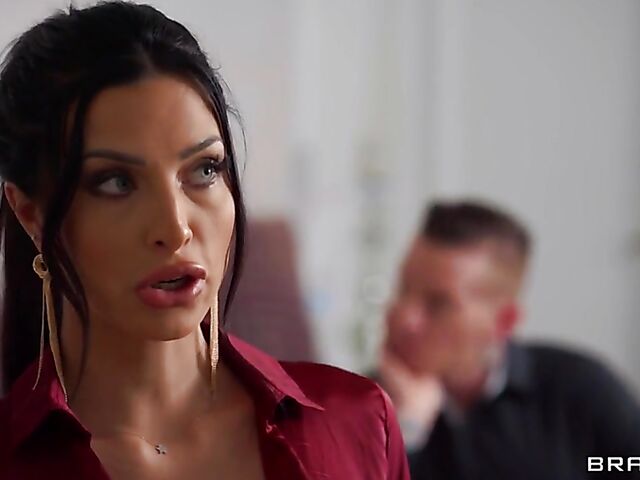 Gorgeous brunette with fake boobs Azul Hermosa gets royally banged at a mysterious party