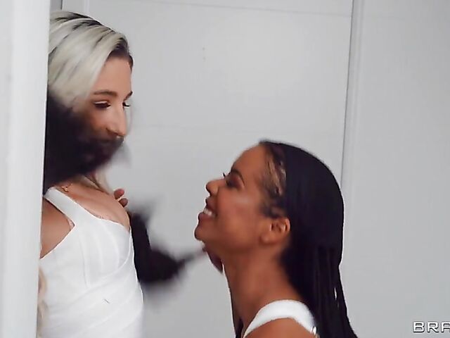 Kira Noir and Abella Danger interracial FFM 3some with lucky Danny D