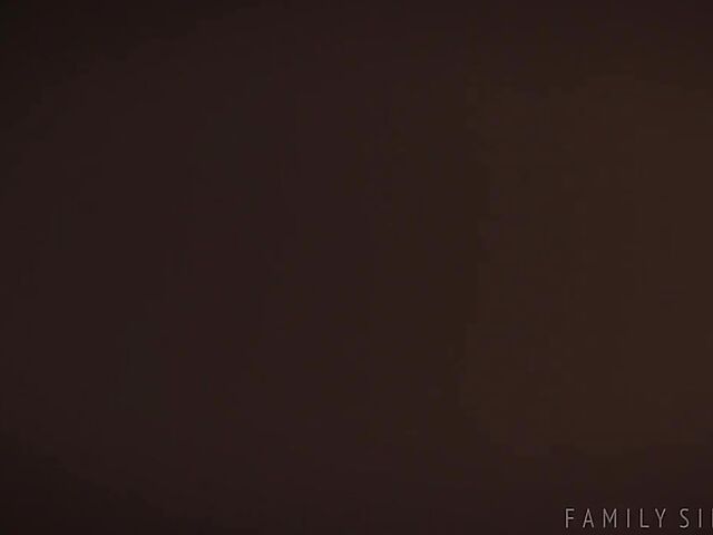 Young skinny stepdaughter Naomi Swan is horny and needs a cock