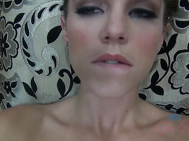 POV skinny girlfriend Kiera Winters moans while fucking