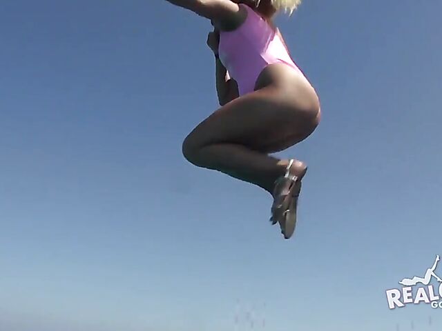 Spring Break boat party with lots of wild bikini girls