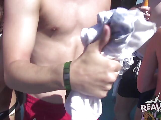 Spring Break boat party with lots of wild bikini girls