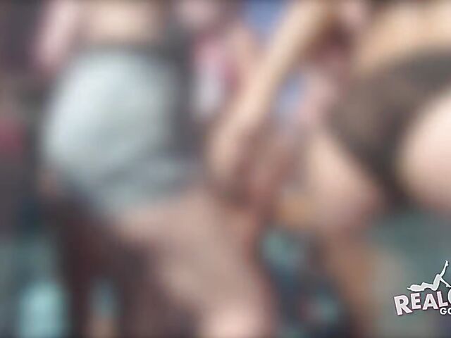 Spring Break boat party with lots of wild bikini girls