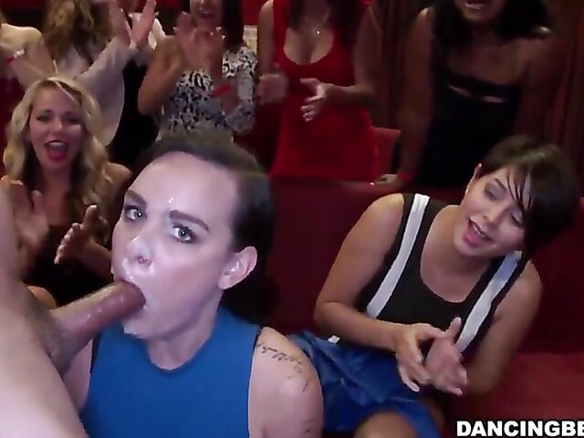 Dancing Bear facial compilation of cock loving party sluts