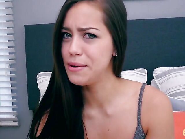 Cute young stepsis Alina Lopez gets a black dick POV