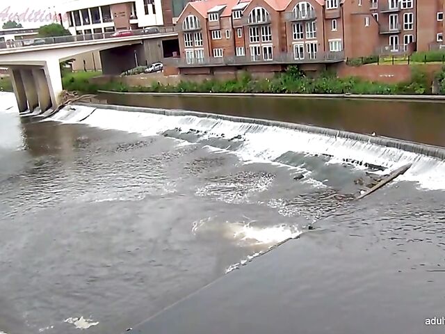 British casting with naughty Skye fucking in fishnets