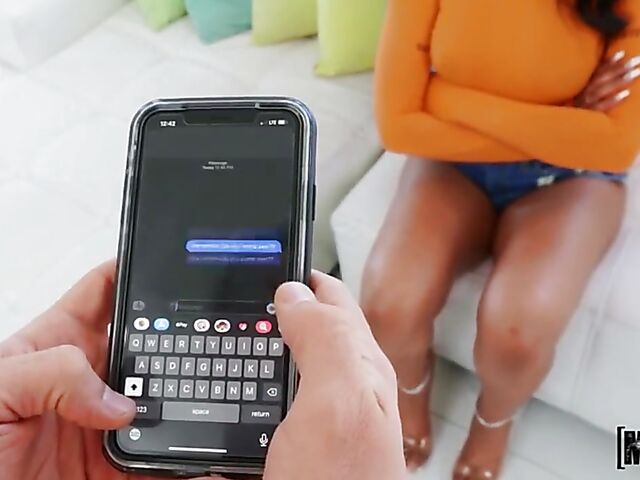 FFM ebony babes POV with Nadia Jay and Lala Ivey sharing a white prick