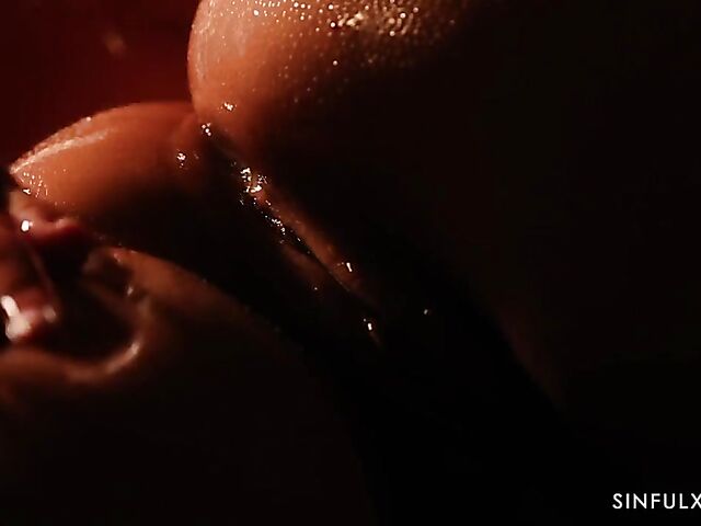 Lesbian erotic video with oiled up Lexi Dona and Victoria Pure