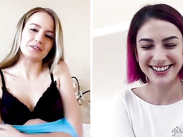 Scarlett Sage and Kristen Scott have a good time fingering together