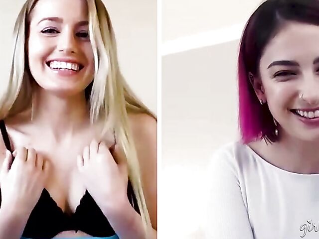 Scarlett Sage and Kristen Scott have a good time fingering together