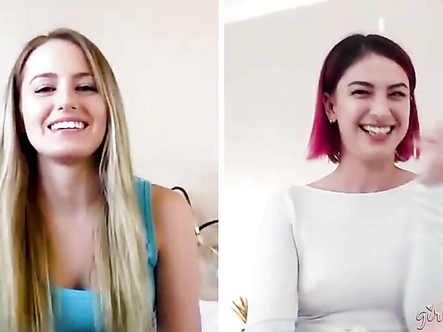 Scarlett Sage and Kristen Scott have a good time fingering together