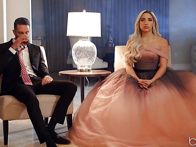 Long dress fuck after the ball with natural beauty Abella Danger
