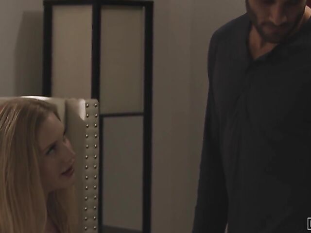 Long haired slim blonde Emma Starletto exploring Kama Sutra