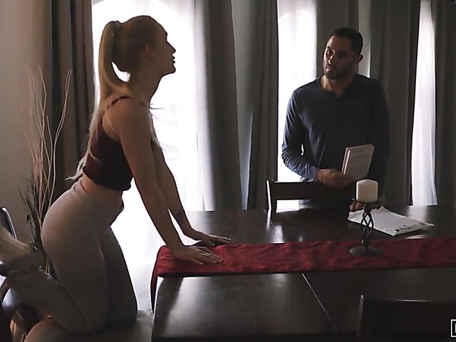 Long haired slim blonde Emma Starletto exploring Kama Sutra