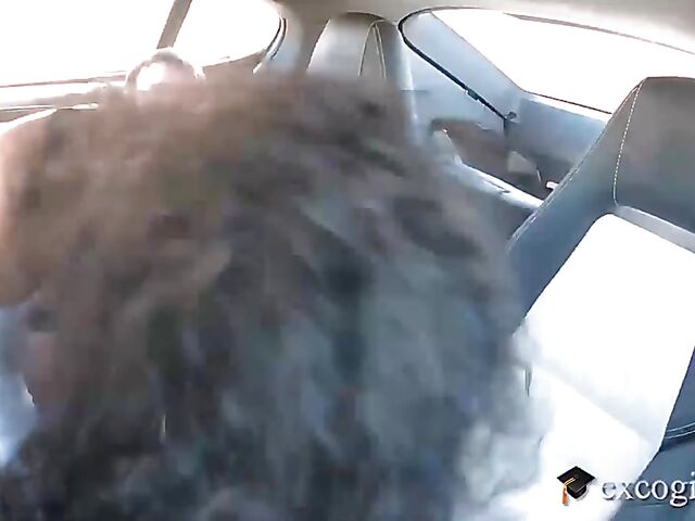 Annette Benz - Young ebony car fuck with a white guy