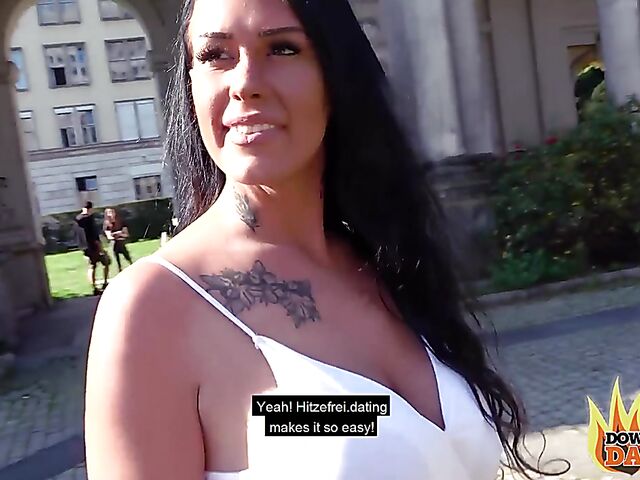 German outdoor public fucking with big breasted slut Zara Mendez