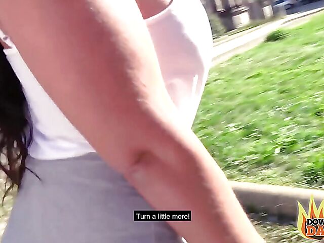 German outdoor public fucking with big breasted slut Zara Mendez