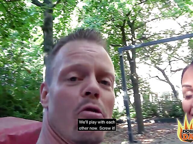 German outdoor public fucking with big breasted slut Zara Mendez